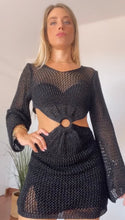 Cargar imagen en el visor de la galería, Vestido Crochet negro
