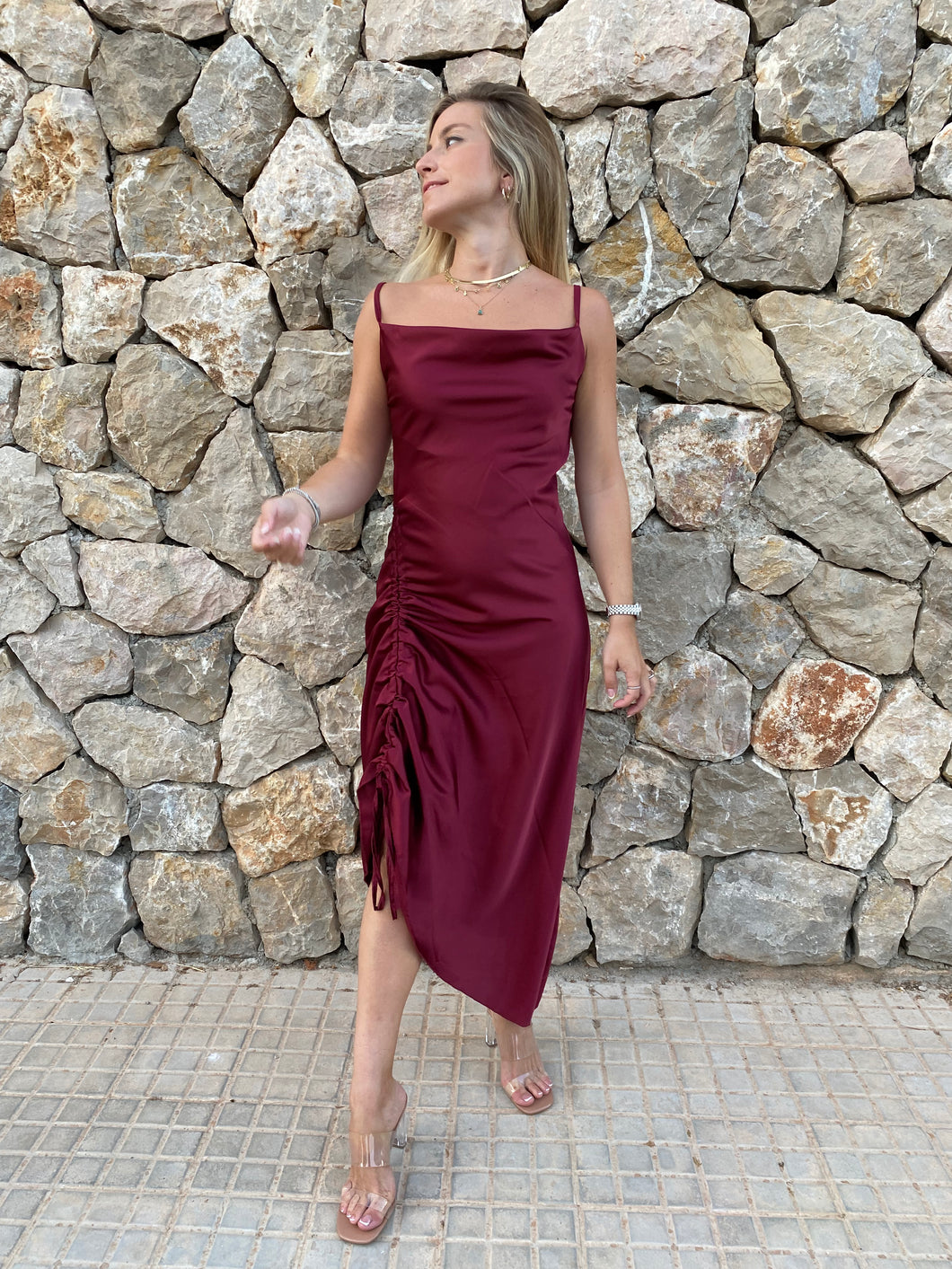 Vestido Arezzo vino