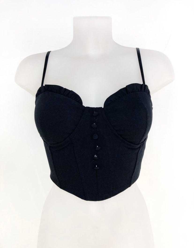 Top Corset negro