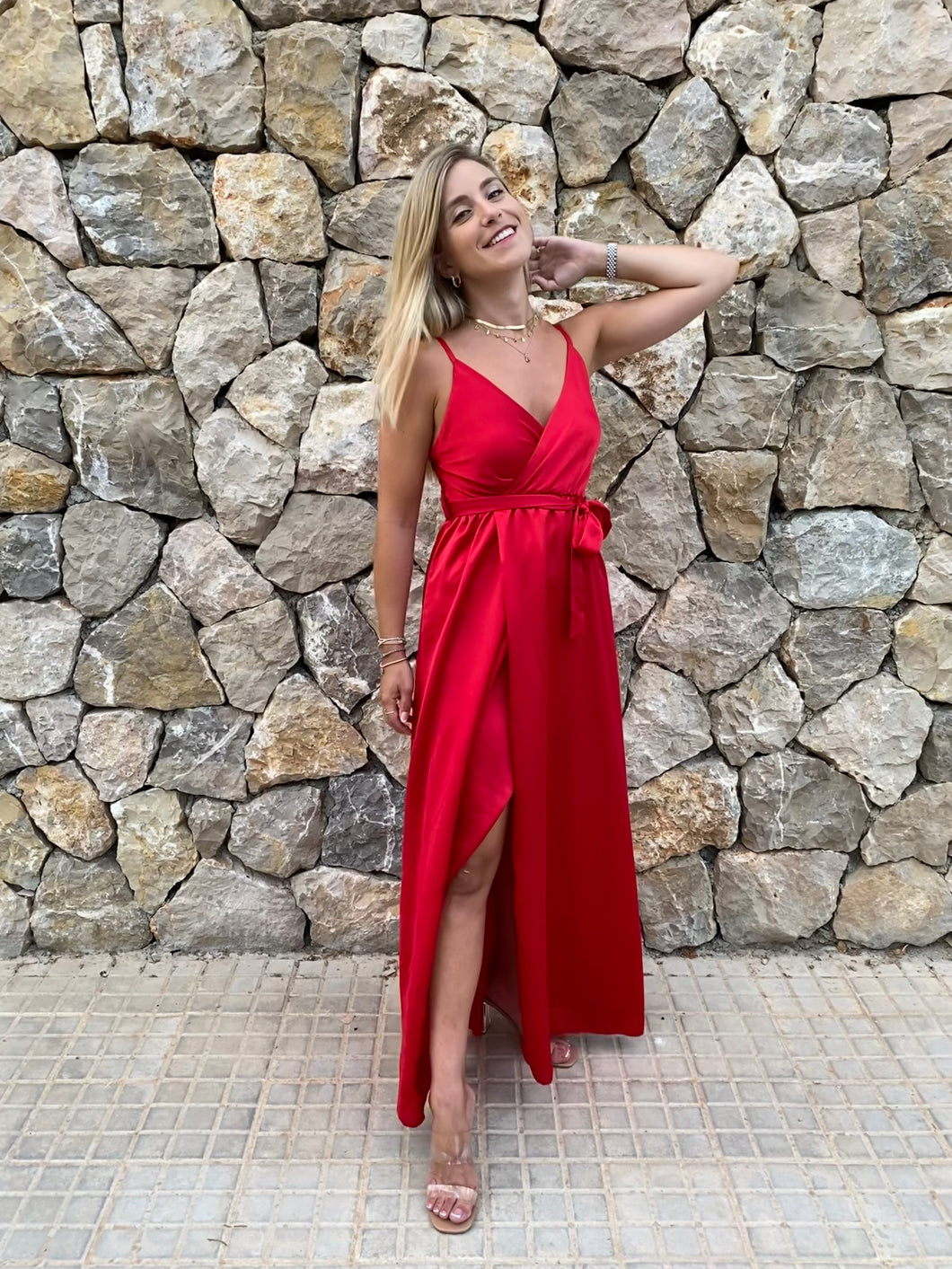 Vestido Cannes rojo